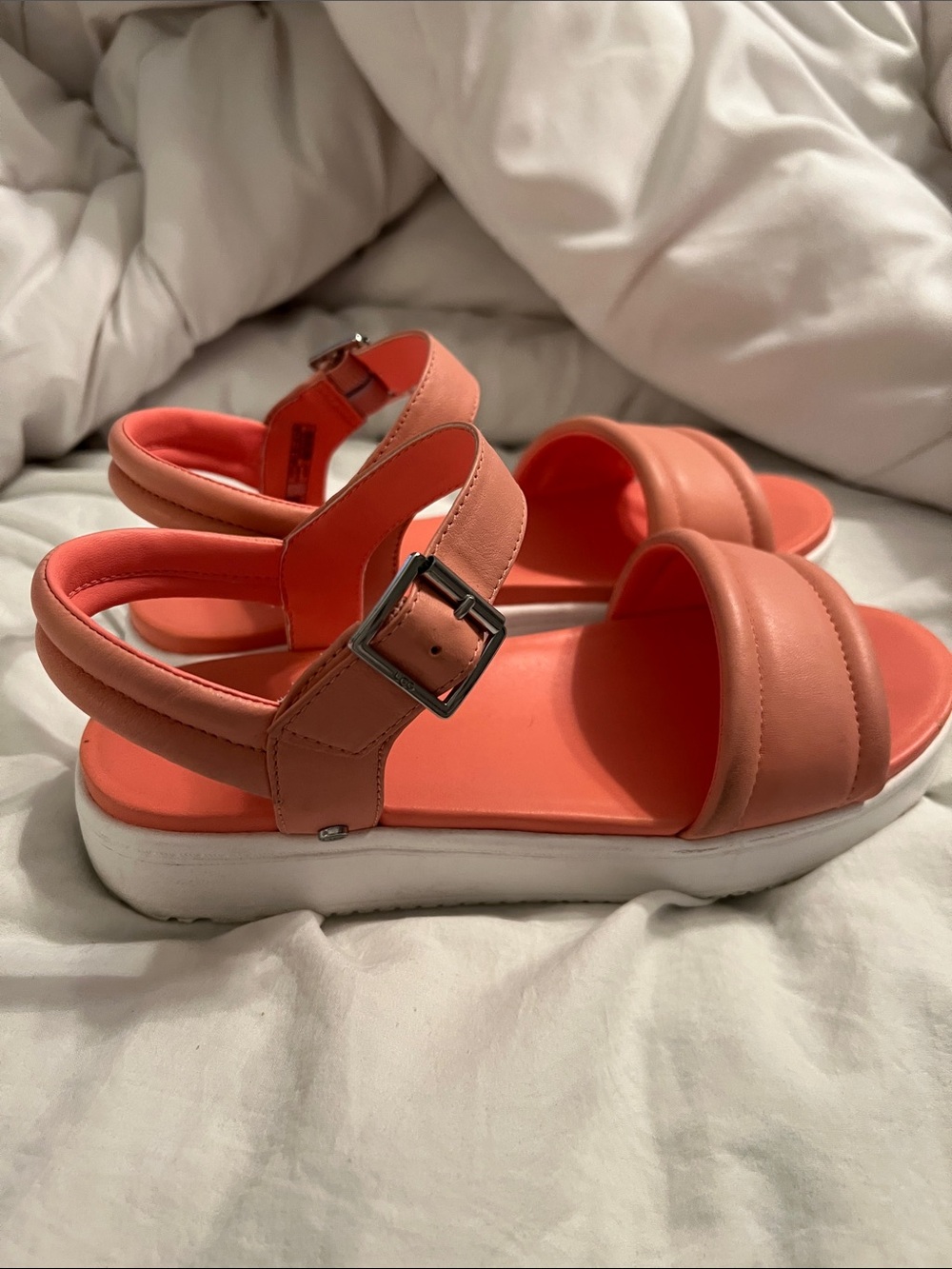 UGG Coral Buckle Platform Sandals